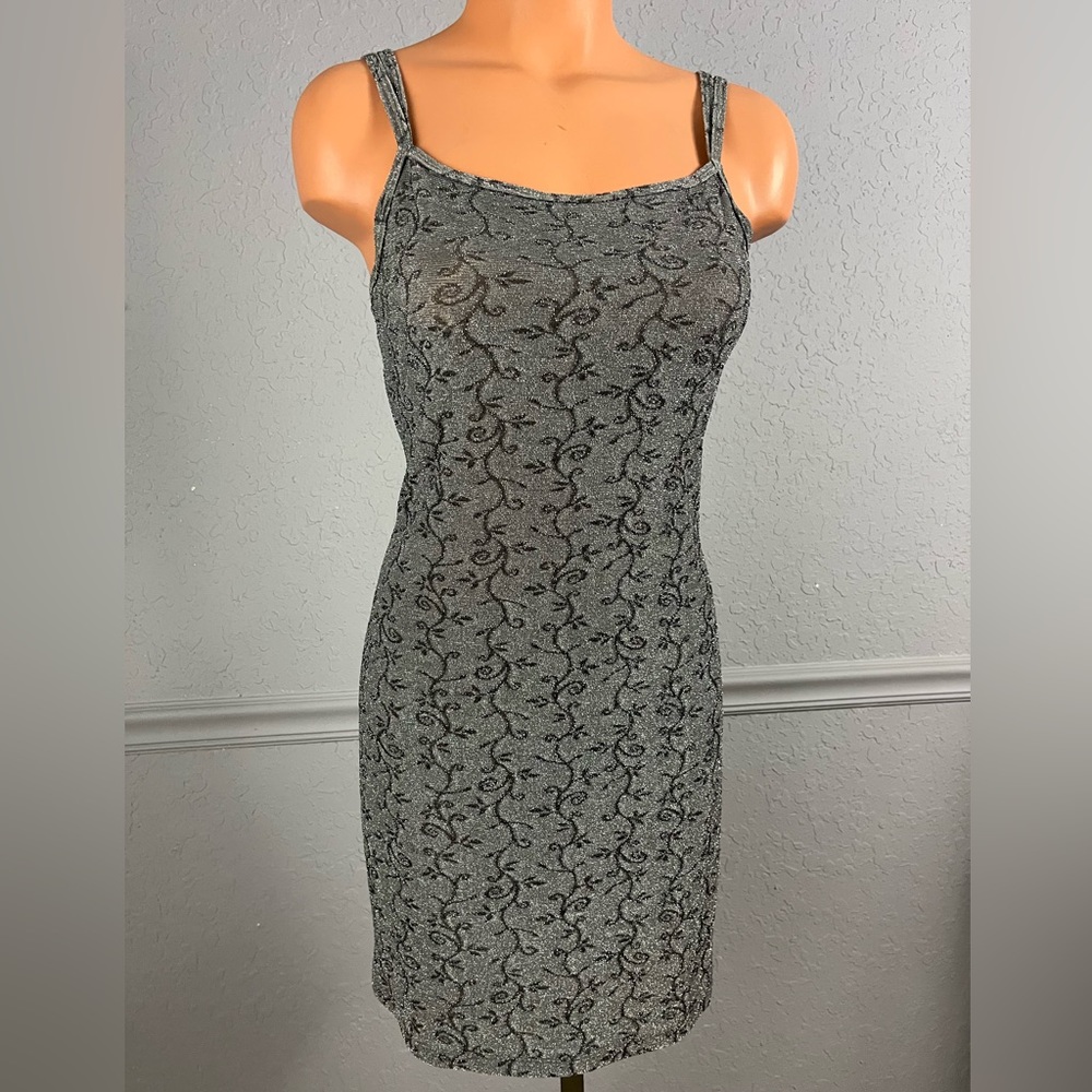 ✰ GORGEOUS SILVER VINE BODYCON DRESS ✰